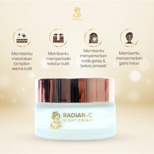 Glofenta Radian-C Night Cream: Solusi Cerahkan Wajah & Lawan Penuaan di Malam Hari